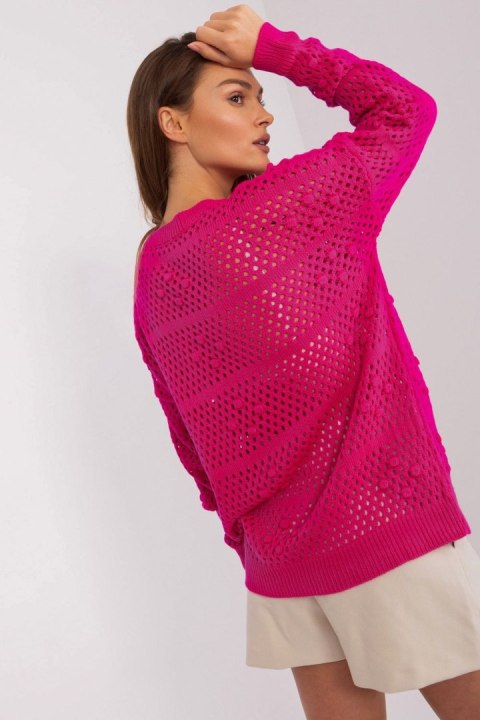 Sweter Damski Model BA-SW-9007.85P Fuksja - Badu Sweter Damski Model BA-SW-9007.85P Fuksja - Badu