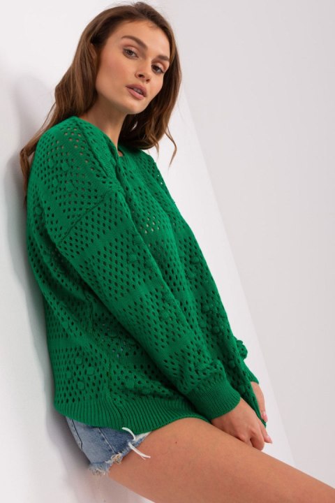 Sweter Damski Model BA-SW-9007.85P Green - Badu Sweter Damski Model BA-SW-9007.85P Green - Badu