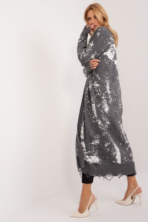 Sweter Kardigan Model BA-SW-14105.27 Dark Grey - Badu Sweter Kardigan Model BA-SW-14105.27 Dark Grey - Badu