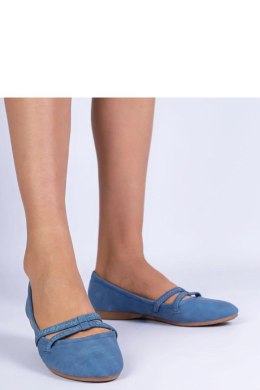 Baleriny Model Baronna N23-1002 Blue - PRIMO