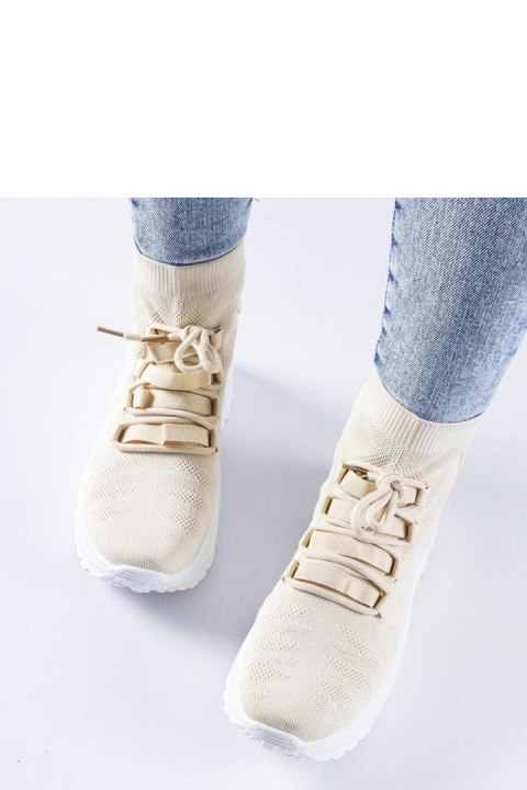 Beżowe wysokie sneakersy Vigatto - Solea Beżowe wysokie sneakersy Vigatto - Solea