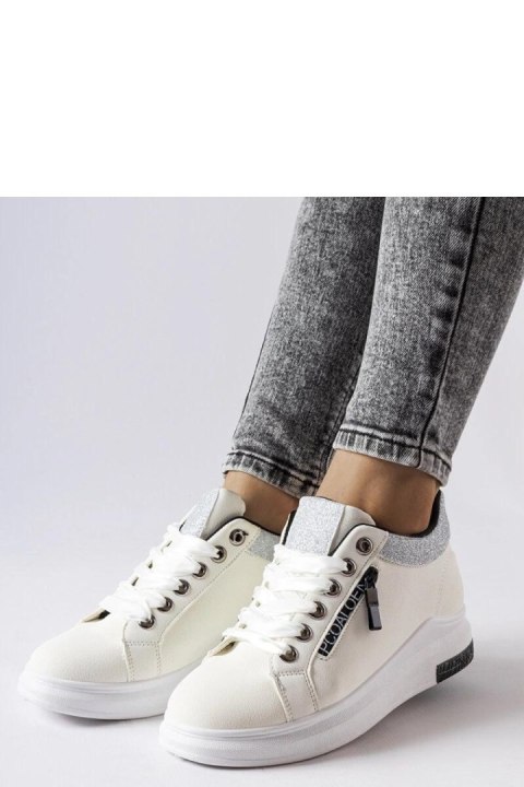 Białe sneakersy na koturnie Birmingham - Solea Białe sneakersy na koturnie Birmingham - Solea