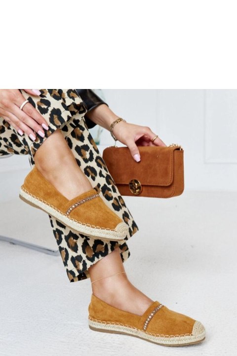 Brązowe espadryle z cyrkoniami Abia - Solea Brązowe espadryle z cyrkoniami Abia - Solea
