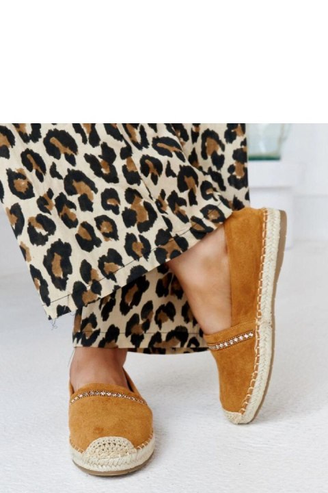 Brązowe espadryle z cyrkoniami Abia - Solea Brązowe espadryle z cyrkoniami Abia - Solea