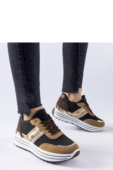 Brązowe sneakersy na platformie Provinciale - Solea Brązowe sneakersy na platformie Provinciale - Solea