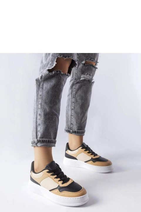 Czarno-beżowe buty na grubszej podeszwie Baron - Solea Czarno-beżowe buty na grubszej podeszwie Baron - Solea