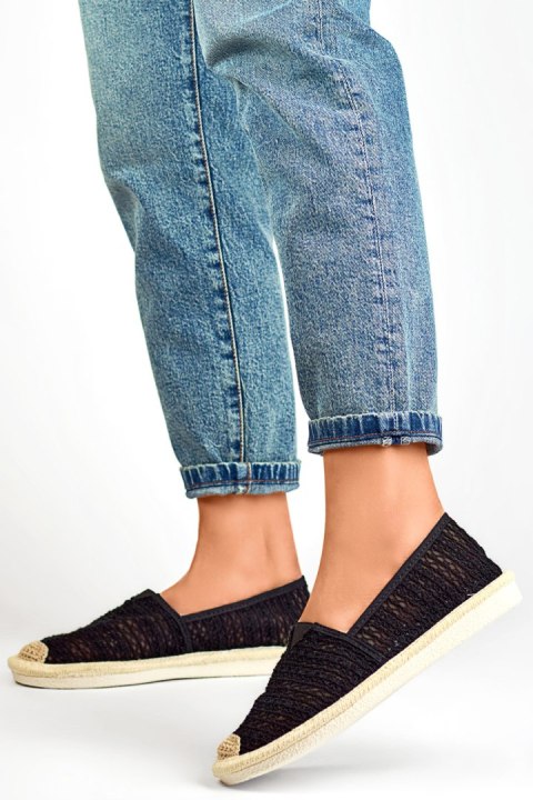 Espadryle Model XY2832-1B Black - PRIMO Espadryle Model XY2832-1B Black - PRIMO