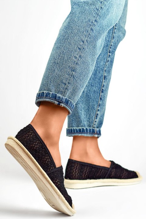 Espadryle Model XY2832-1B Black - PRIMO Espadryle Model XY2832-1B Black - PRIMO