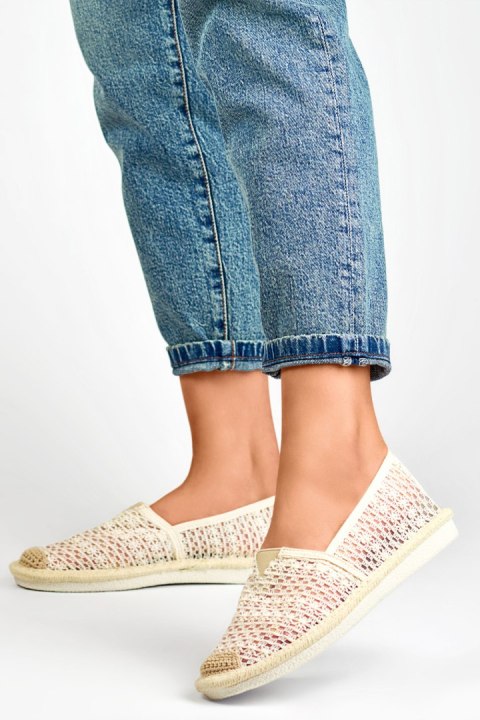 Espadryle Model XY2832-3BE Beige - PRIMO Espadryle Model XY2832-3BE Beige - PRIMO