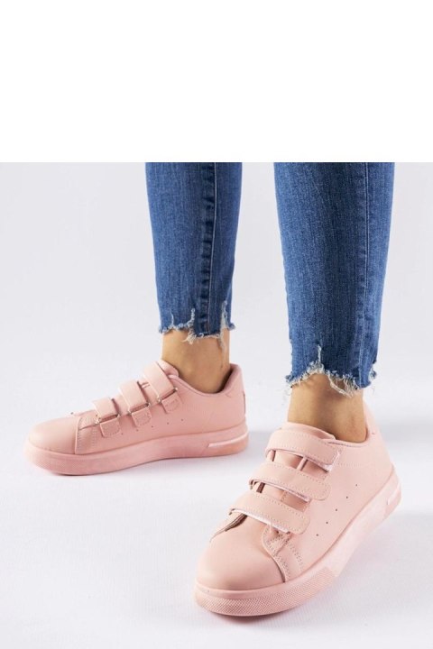 Różowe sneakersy zapinane na rzepy Paré - Solea Różowe sneakersy zapinane na rzepy Paré - Solea