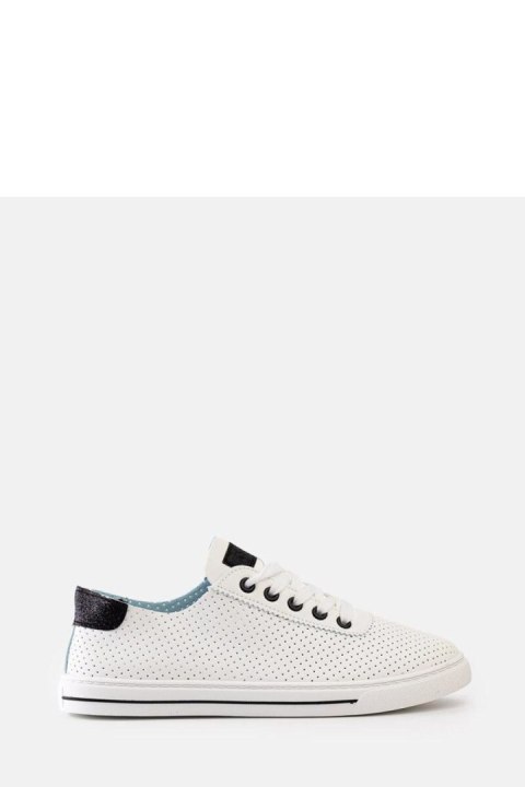 Białe perforowane sneakersy Ruala - Solea Białe perforowane sneakersy Ruala - Solea