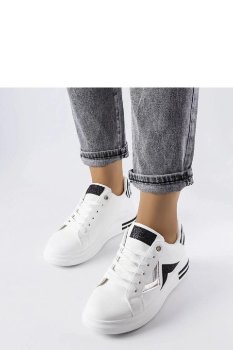 Biało-czarne sneakersy na platformie Monty - Solea Biało-czarne sneakersy na platformie Monty - Solea