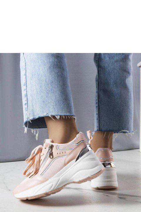 Różowe sneakersy na koturnie Stacey - Solea Różowe sneakersy na koturnie Stacey - Solea