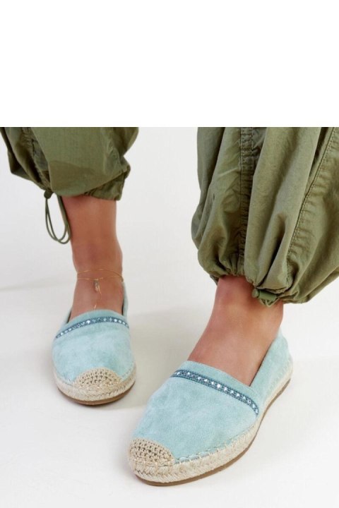 Zielone espadryle z cyrkoniami Abia - Solea Zielone espadryle z cyrkoniami Abia - Solea