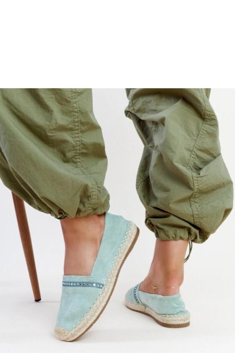 Zielone espadryle z cyrkoniami Abia - Solea Zielone espadryle z cyrkoniami Abia - Solea