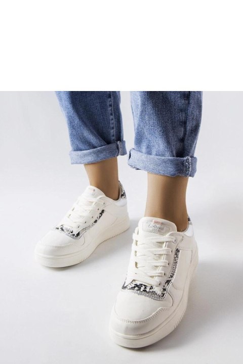 Białe sneakersy z eko skóry Nelma - Solea Białe sneakersy z eko skóry Nelma - Solea