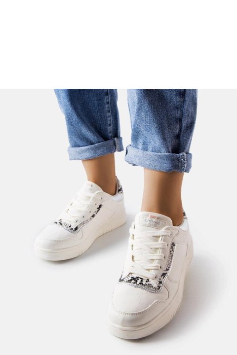 Białe sneakersy z eko skóry Nelma - Solea Białe sneakersy z eko skóry Nelma - Solea