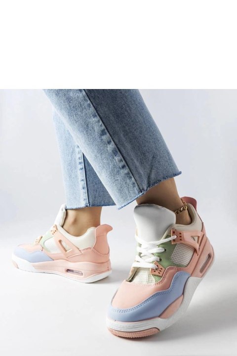 Różowe sneakersy z łączonych materiałów Malas - Solea Różowe sneakersy z łączonych materiałów Malas - Solea