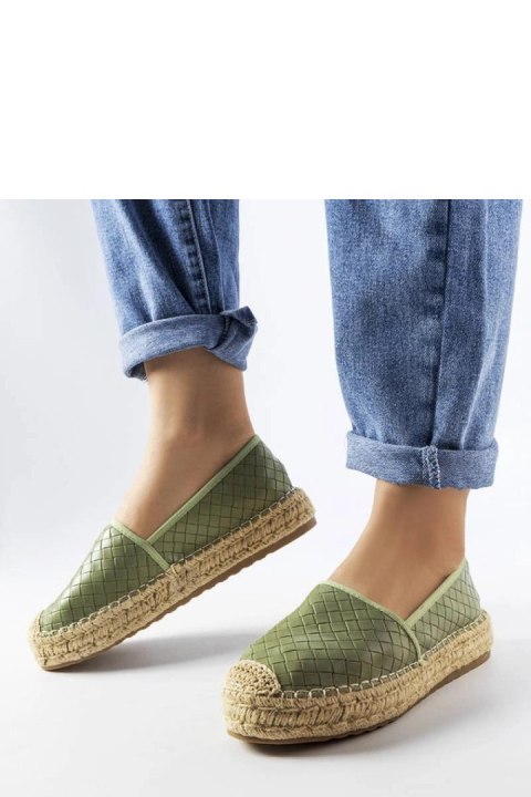 Zielone espadryle zdobione tłoczeniem Geoffrey - Solea Zielone espadryle zdobione tłoczeniem Geoffrey - Solea
