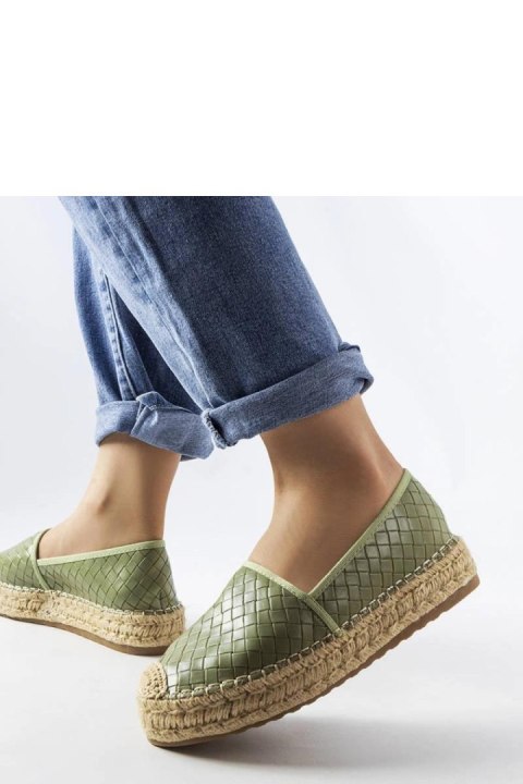 Zielone espadryle zdobione tłoczeniem Geoffrey - Solea Zielone espadryle zdobione tłoczeniem Geoffrey - Solea