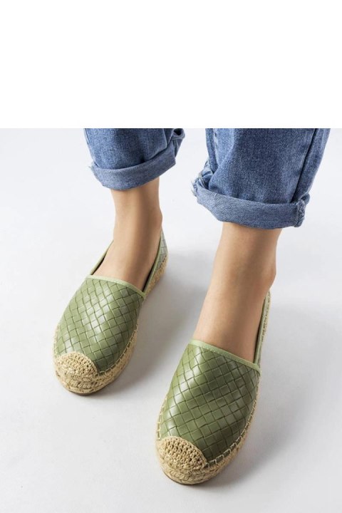 Zielone espadryle zdobione tłoczeniem Geoffrey - Solea Zielone espadryle zdobione tłoczeniem Geoffrey - Solea
