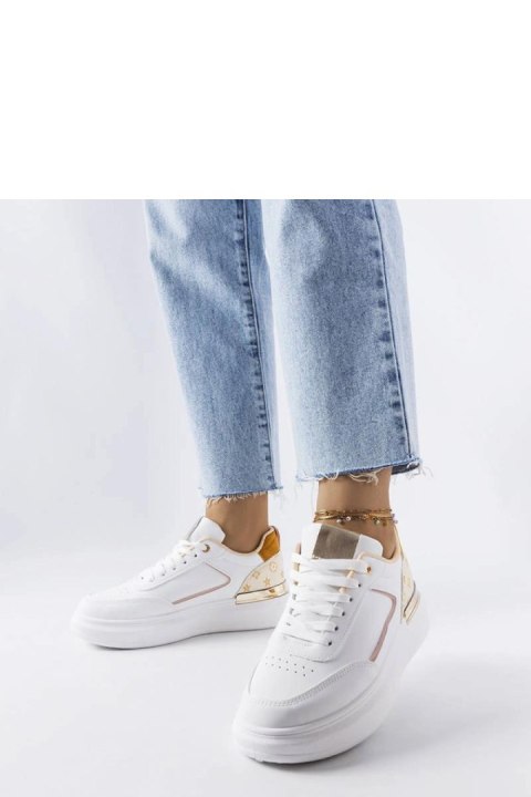 Białe sneakersy z beżowymi wstawkami Margarita - Solea Białe sneakersy z beżowymi wstawkami Margarita - Solea