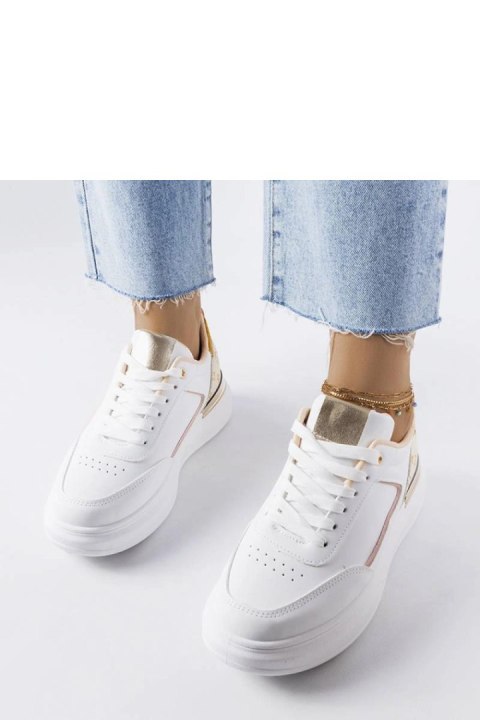 Białe sneakersy z beżowymi wstawkami Margarita - Solea Białe sneakersy z beżowymi wstawkami Margarita - Solea
