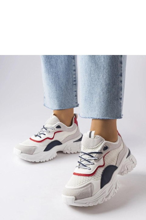 Białe sneakersy z widocznym bieżnikiem Rosita - Solea Białe sneakersy z widocznym bieżnikiem Rosita - Solea