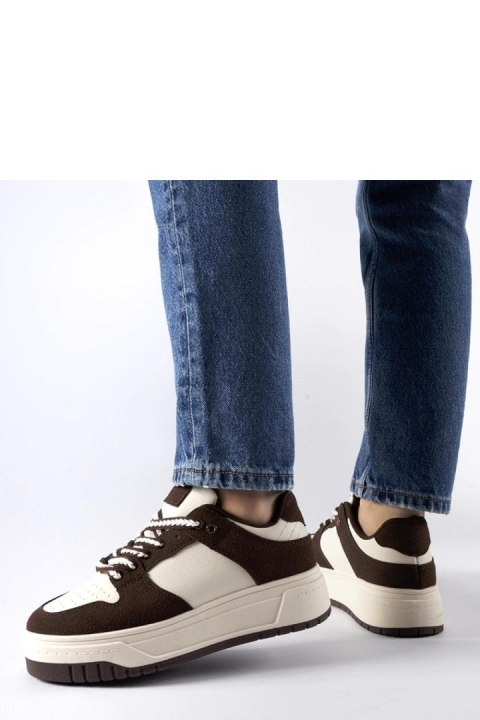 Brązowe sneakersy na platformie Crim - Solea Brązowe sneakersy na platformie Crim - Solea
