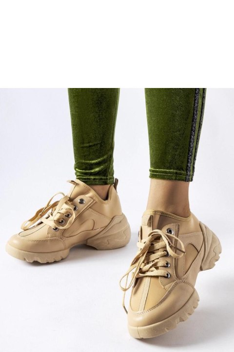 Ciemnobeżowe sneakersy z elastyczną cholewką Abal - Solea Ciemnobeżowe sneakersy z elastyczną cholewką Abal - Solea
