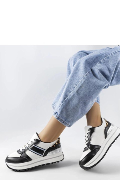 Czarne sneakersy z brokatowymi wstawlami Lang - Solea Czarne sneakersy z brokatowymi wstawlami Lang - Solea