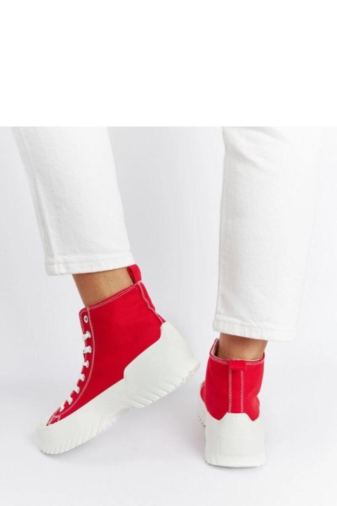 Czerwone trampki za kostkę Ronchis - Solea Czerwone trampki za kostkę Ronchis - Solea