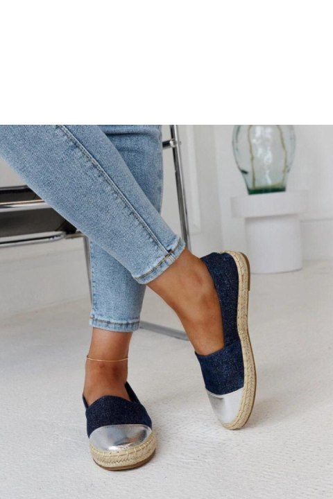 Granatowo-srebrne błyszczące espadryle Surana - Solea Granatowo-srebrne błyszczące espadryle Surana - Solea