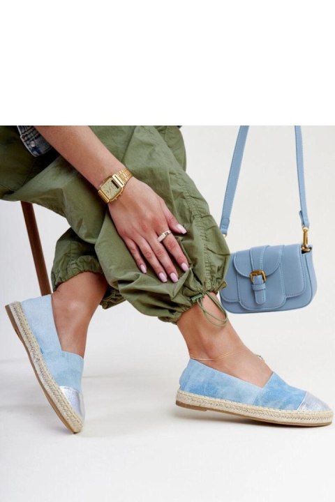 Niebiesko-srebrne błyszczące espadryle Surana - Solea Niebiesko-srebrne błyszczące espadryle Surana - Solea