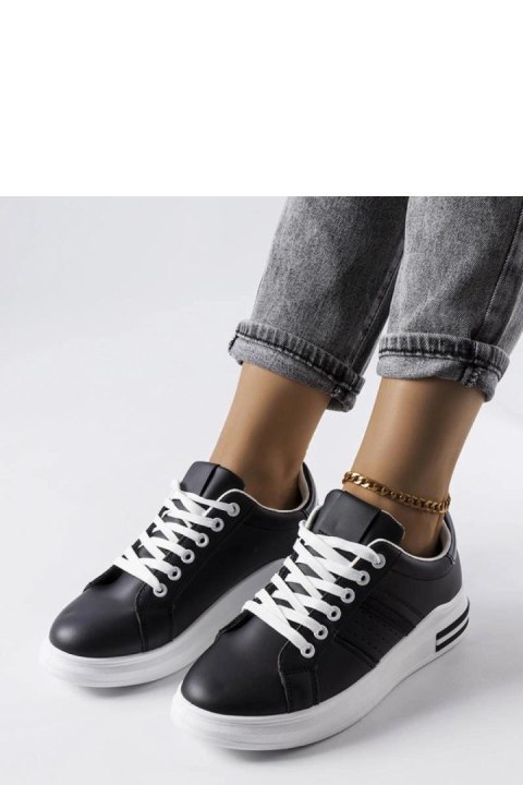 Czarne sneakersy na platformie Lanoie - Solea Czarne sneakersy na platformie Lanoie - Solea