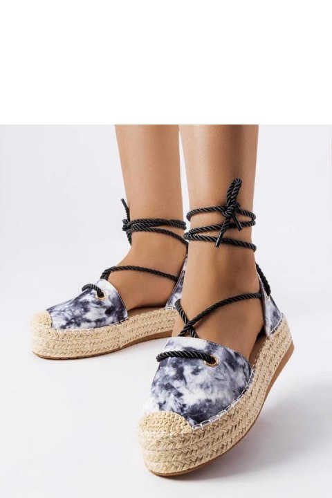 Czarne wiązane espadryle na platformie Duffet - Solea Czarne wiązane espadryle na platformie Duffet - Solea