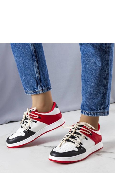 Czarno-czerwone retro sneakersy Shari - Solea Czarno-czerwone retro sneakersy Shari - Solea