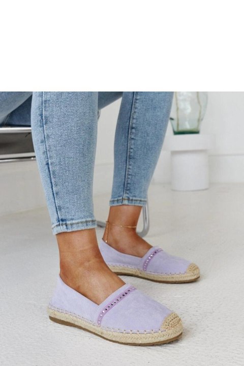 Fioletowe espadryle z cyrkoniami Abia - Solea Fioletowe espadryle z cyrkoniami Abia - Solea