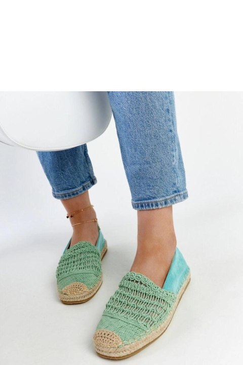 Miętowe ażurowe espadryle Gordana - Solea Miętowe ażurowe espadryle Gordana - Solea