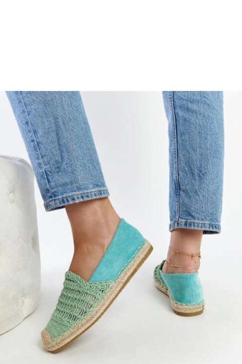 Miętowe ażurowe espadryle Gordana - Solea Miętowe ażurowe espadryle Gordana - Solea