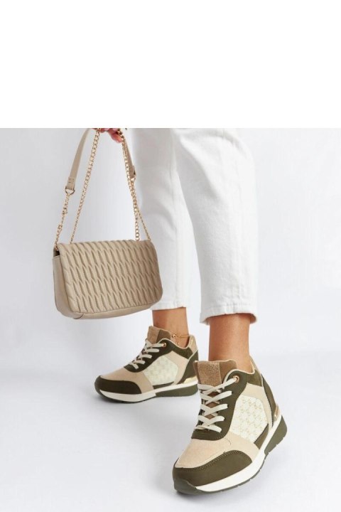 Zielone sneakersy na koturnie Chestnut - Solea Zielone sneakersy na koturnie Chestnut - Solea