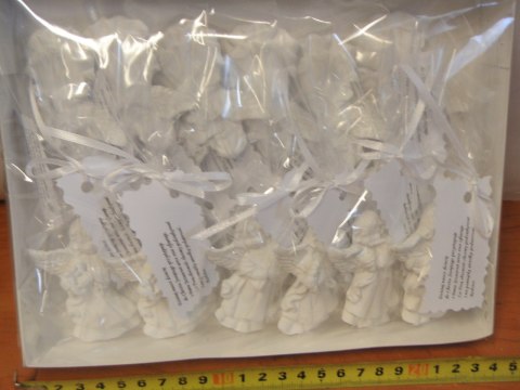 Aniołek PODZIĘKOWANIA CHRZEST 12szt 6593 Aniołek PODZIĘKOWANIA CHRZEST 12szt 6593