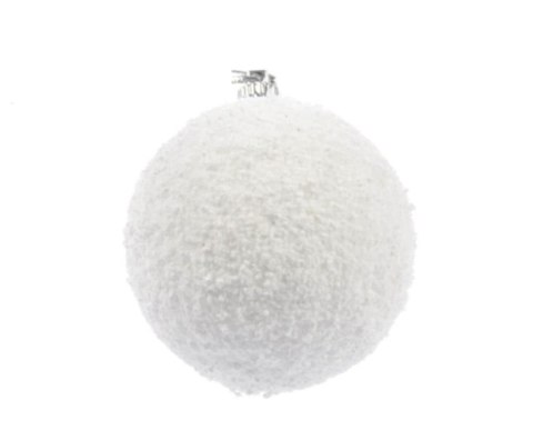 Bombka biała JEŻYK 15cm | 5398 Bombka biała JEŻYK 15cm | 5398
