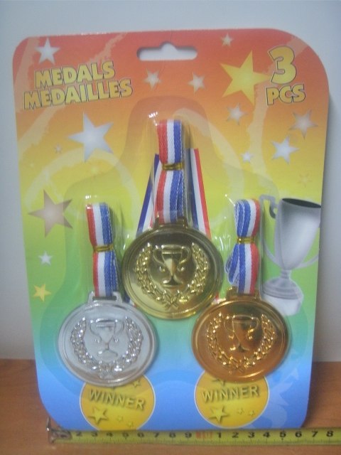 Medal 3szt na blistrze 3715 Medal 3szt na blistrze 3715