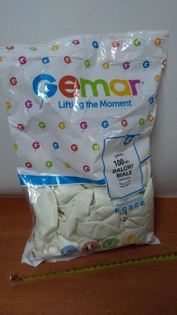 Balony 100szt BIAŁE ''10'' G90/01 Balony 100szt BIAŁE ''10'' G90/01