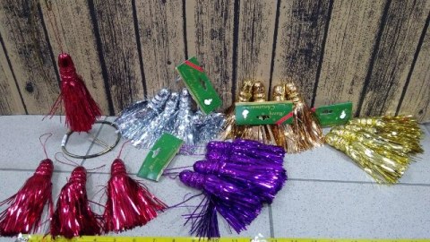 Ozd. bożon. zawieszki frędzelki 4szt. | SCA80175 Ozd. bożon. zawieszki frędzelki 4szt. | SCA80175