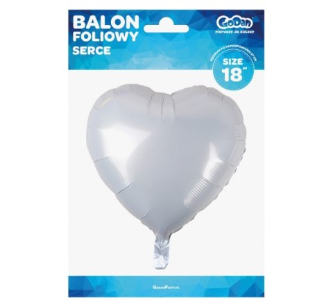 Balon SERCE BIAŁE 18'' 46cm | HS-S18BL Balon SERCE BIAŁE 18'' 46cm | HS-S18BL