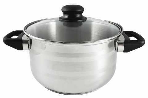 Garnek nierdzewny ze szklaną pokrywką 24cm 6,1l OLIVE Garnek nierdzewny ze szklaną pokrywką 24cm 6,1l OLIVE