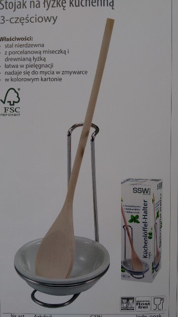 Zestaw stojak kuchenny + łyżka Zestaw stojak kuchenny + łyżka