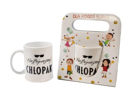 Kubek w torebce Najfajniejszy chłopak 250 ml Kubek w torebce Najfajniejszy chłopak 250 ml